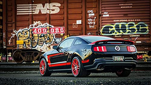 Puzzles für Erwachsene 1000 Teile Mustang Shelby GT Puzzles für Kinder Lernspielzeug Intellektuelles Spiel Geschenk 50x70cm von LNTYW