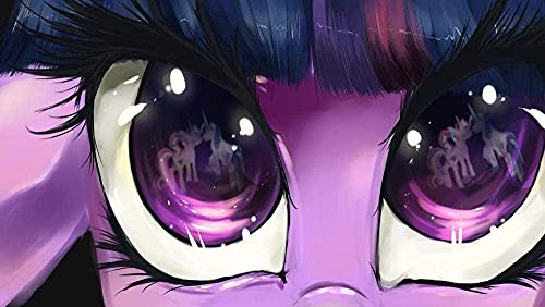 Puzzles für Erwachsene 1000 Teile My Little Pony Puzzles für Kinder Lernspielzeug Intellektuelles Spiel Geschenk 50x70cm von LNTYW