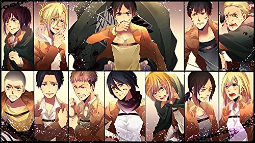 Puzzles für Erwachsene 2000 Teile Anime Attack On Titan Puzzles für Kinder Lernspielzeug Intellektuelles Spiel Geschenk Teens DIY Home Entertainment70x100cm von LNTYW