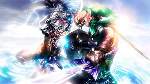Puzzles für Erwachsene 2000 Teile Legend of Zelda Puzzles für Kinder Lernspielzeug Intellektuelles Spiel Geschenk Teens DIY Home Entertainment Spielzeug 70x100cm von LNTYW