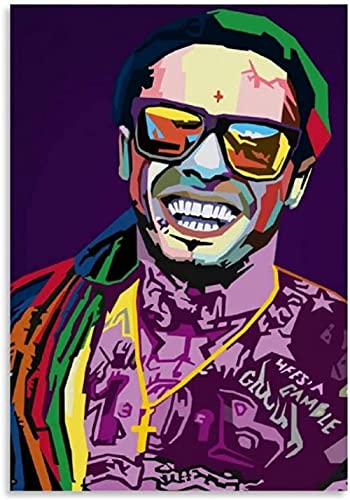 Rap Singer Lil Wayne Poster PaperJigsaw Puzzle 2000 Teile Spielzeug für Erwachsene Dekompressionsspiel70x100cm von LNTYW