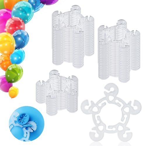 50 Stück Luftballon Ständer Halterung，Ballon Clips Halter，Ballonbogen Halterung Schnalle，Luftballon Halter，Ballon Halterung Clip，Ballonanschlüsse für Dekor Ballonbogen，Ballonsäulenständer von LOBVABA