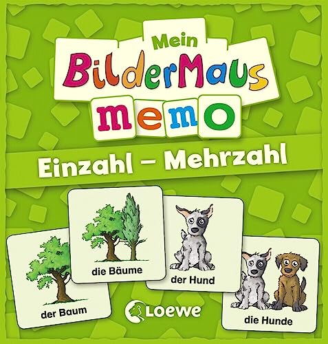 Mein Bildermaus-Memo - Einzahl - Mehrzahl: Memory um spielerisch den Sigular und Plural zu Lernen Mein Bildermaus-Memo - Einzahl - Mehrzahl: Memory um spielerisch den Sigular und Plural zu Lernen von LOEWE