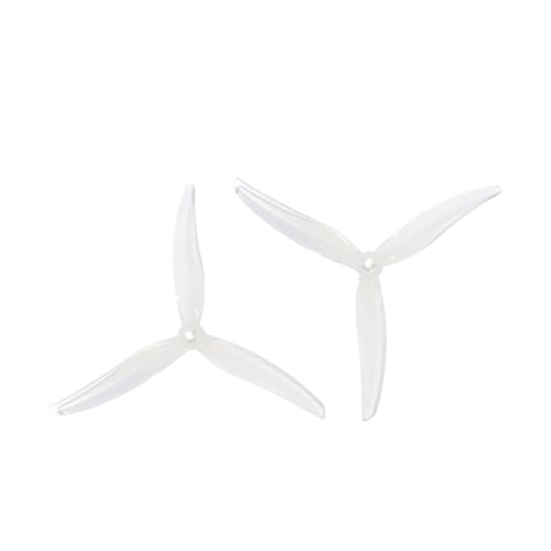 LOFLRCFE 5130 5-Zoll-3-Blatt-Propeller for FPV-Rennen(5130 2Pairs White) von LOFLRCFE
