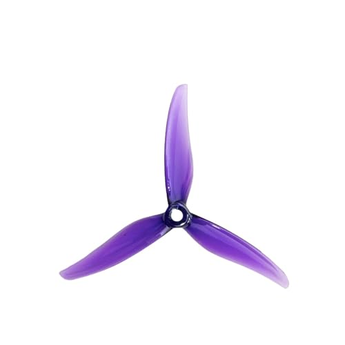 LOFLRCFE 5131 0,5 Zoll 3-Blatt-PC-Propeller for 2306/2207 Motor-FPV-Drohnen(5131 2Pairs Purple) von LOFLRCFE