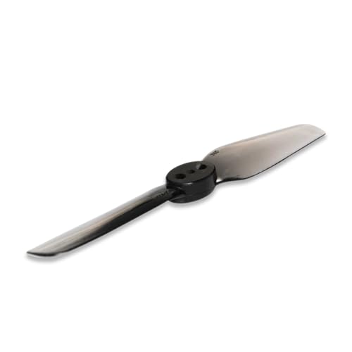 LOFLRCFE HQProp T65mm-PC 2 Zoll 2-Blatt Polycarbonat Propeller 3-Loch 1,5mm Halterung for Mini T-ohpi FPV(T65MM 5Pairs Grey) von LOFLRCFE