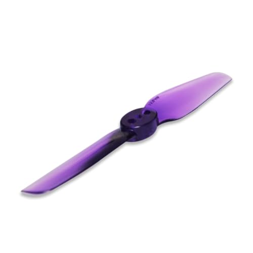 LOFLRCFE HQProp T65mm-PC 2 Zoll 2-Blatt Polycarbonat Propeller 3-Loch 1,5mm Halterung for Mini T-ohpi FPV(T65MM 5Pairs Purple) von LOFLRCFE