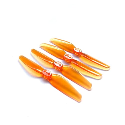 LOFLRCFE T3x2 HQ3020 3 Zoll 2-Blatt-Propeller Racing for T-othpi FPV-Drohnen(T3X2 2Pairs Orange) von LOFLRCFE