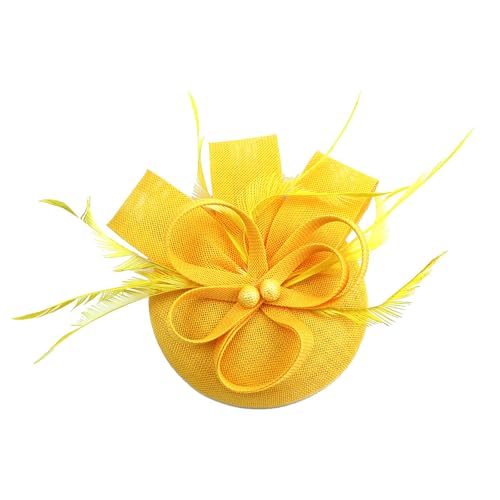LOFOTU Fascinator und Kopf-Haarnadel-Set für Damen, Perlendekoration, Hut, elegantes Haar-Accessoire für Hochzeiten und Mottopartys, bequem, den ganzen Tag über zu tragen von LOFOTU