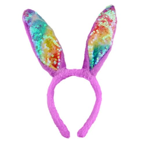 LOFOTU Haarband mit Hasenohren, für Damen, Teenager, Pailletten, Stirnbänder für Film-Enthusiasten, Anime-Themen, Versammlungen, Haarband LOFOTU Haarband mit Hasenohren, für Damen, Teenager, Pailletten, Stirnbänder für Film-Enthusiasten, Anime-Themen, Versammlungen, Haarband von LOFOTU