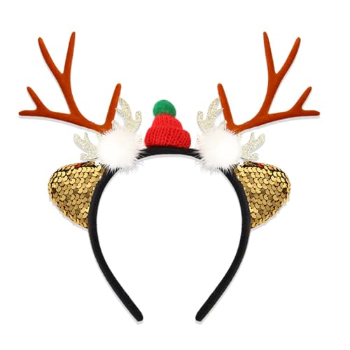 LOFOTU Haarreif mit Rentiergeweih, einzigartiges weißes Rentiergeweih, Stirnband für Weihnachts-Maskeraden und Feiern LOFOTU Haarreif mit Rentiergeweih, einzigartiges weißes Rentiergeweih, Stirnband für Weihnachts-Maskeraden und Feiern von LOFOTU