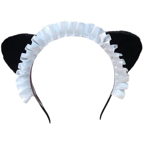 LOFOTU Handgefertigtes Tierohren-Haarreif, Anime-Haarband, Maskeraden, Kostüm, Kopfbedeckung, Cosplay, Requisiten, Haarreifen, Party-Zubehör von LOFOTU