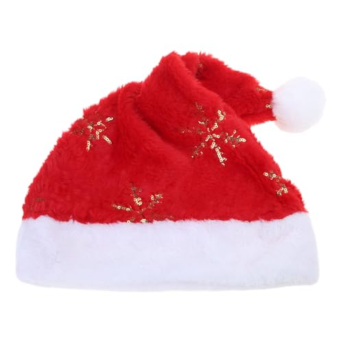 LOFOTU Schneeflocken-Weihnachtsmannmütze, Weihnachtsflor, Motorhaube, Urlaub, Kobold, fröhliche Streetwear, glitzernde Schneeflocke, Kindermütze, Weihnachten LOFOTU Schneeflocken-Weihnachtsmannmütze, Weihnachtsflor, Motorhaube, Urlaub, Kobold, fröhliche Streetwear, glitzernde Schneeflocke, Kindermütze, Weihnachten von LOFOTU