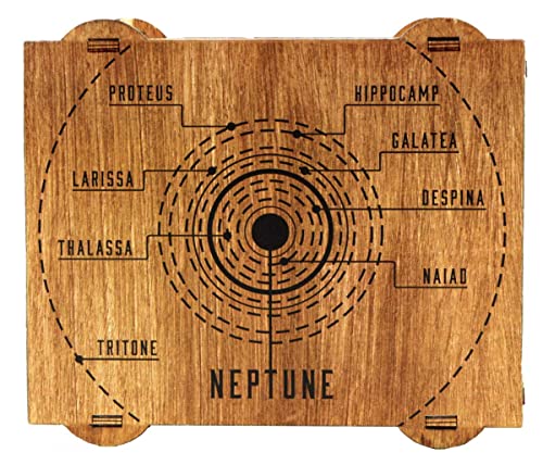 Logica Spiele Art. Neptun - Denkspiel aus Holz - Geheime Box - Schwierigkeit 5/6 Unglaublich - Star Adventures-Series von LOGICA GIOCHI