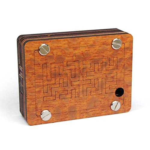 Laby 1-2-3 - Geheimbox aus Holz - Schwierigkeitsgrad 3/6 Schwer - Jean-Claude Constantin von LOGICA GIOCHI