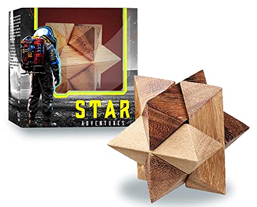 Logica Spiel Art. Polarstern - 3D-Knobelspiel aus Holz - Schwierigkeitsgrad 3/6 Schwer - Star Adventures Serie von LOGICA GIOCHI