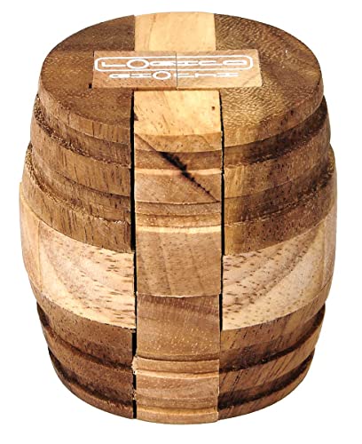 Logica Spiele Art. Barrel - 3D Denkspiel aus Edlem Holz - Schwierigkeit 4/6 Extrem - Knobelspiel - Geduldspiel - Leonardo da Vinci Kollektion Logica Spiele Art. Barrel - 3D Denkspiel aus Edlem Holz - Schwierigkeit 4/6 Extrem - Knobelspiel - Geduldspiel - Leonardo da Vinci Kollektion von LOGICA GIOCHI
