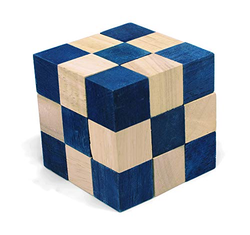 Logica Spiele Art. Blau Schlangenwürfel - 3D Denkspiel aus Holz - Schwierigkeit 4/6 Extrem - Knobelspiel - Geduldspiel - Leonardo da Vinci Kollektion Logica Spiele Art. Blau Schlangenwürfel - 3D Denkspiel aus Holz - Schwierigkeit 4/6 Extrem - Knobelspiel - Geduldspiel - Leonardo da Vinci Kollektion von LOGICA GIOCHI