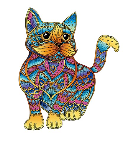 Logica Spiele Art. Die Katze - Mandala Puzzles - Puzzle aus Holz - Innovative Formpuzzles - 23.4 x 28.5 cm - 99 Stücke Logica Spiele Art. Die Katze - Mandala Puzzles - Puzzle aus Holz - Innovative Formpuzzles - 23.4 x 28.5 cm - 99 Stücke von LOGICA GIOCHI