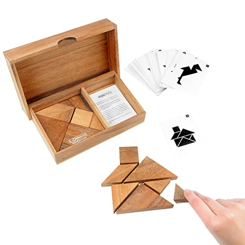 Logica Spiele Art. Tangram - Denkspiel aus Edlem Holz - Erziehungsspiel - Lernspiele - Knobelspiel - Geduldspiel - Euklid Serie (Doppel Tangram Prime) Logica Spiele Art. Tangram - Denkspiel aus Edlem Holz - Erziehungsspiel - Lernspiele - Knobelspiel - Geduldspiel - Euklid Serie (Doppel Tangram Prime) von LOGICA GIOCHI