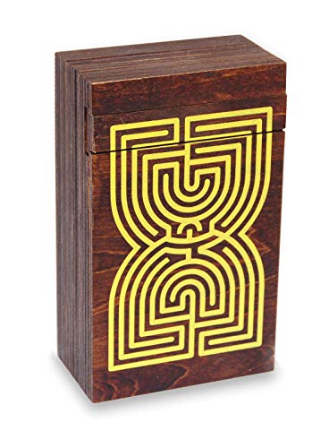 Logica Spiele Art. Labyrinth Puzzle Box - Geheimschachtel - Schwierigkeit 5/6 Unglaublich - Geschenkbox - Denkspiel aus Holz - Knobelspiel - Geduldspiel - Leonardo da Vinci Kollektion von LOGICA GIOCHI
