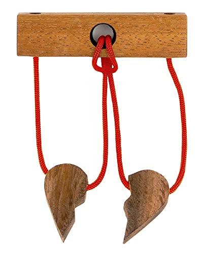 Logica Spiele Art. Liebesbeweis - Seilpuzzle - Denkspiel aus Holz - Schwierigkeit 4/6 Extrem - Knobelspiel - Geduldspiel - Leonardo da Vinci Kollektion Logica Spiele Art. Liebesbeweis - Seilpuzzle - Denkspiel aus Holz - Schwierigkeit 4/6 Extrem - Knobelspiel - Geduldspiel - Leonardo da Vinci Kollektion von LOGICA GIOCHI