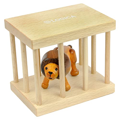 Logica Spiele Art. Löwe im Käfig - Geduldspiel aus Holz - Schwierigkeit 4/6 Extrem Logica Spiele Art. Löwe im Käfig - Geduldspiel aus Holz - Schwierigkeit 4/6 Extrem von LOGICA GIOCHI