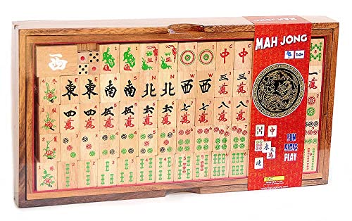 Logica Spiele Art. Mahjong - Holzspiele Mayong - Mahjongg - Gesellschaftsspiel aus Holz mit 144 Spielsteinen aus Holz von LOGICA GIOCHI