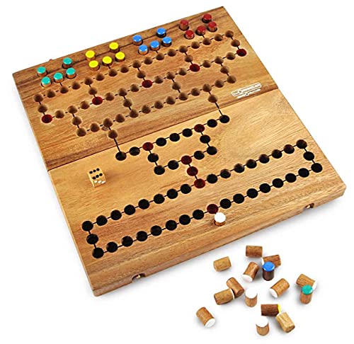 Logica Spiele Art. Malefiz - Brettspiel aus Holz - Strategiespiel für 2/4 Spieler - Familienspiel von LOGICA GIOCHI