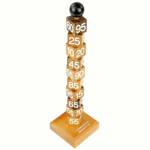 Logica Spiele Art. Mathematischer Turm - Denkspiel aus Holz - Schwierigkeit 5/6 Unglaublich - Knobelspiel - Geduldspiel - Euklid Serie Logica Spiele Art. Mathematischer Turm - Denkspiel aus Holz - Schwierigkeit 5/6 Unglaublich - Knobelspiel - Geduldspiel - Euklid Serie von LOGICA GIOCHI