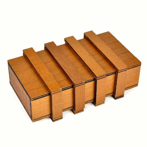 Logica Spiele Art. Pandora Box 4 Schritte - Geheime Box - Holz Puzzle - Schwierigkeit 3/6 Schwierig - Kollektion Leonardo da Vinci von LOGICA GIOCHI