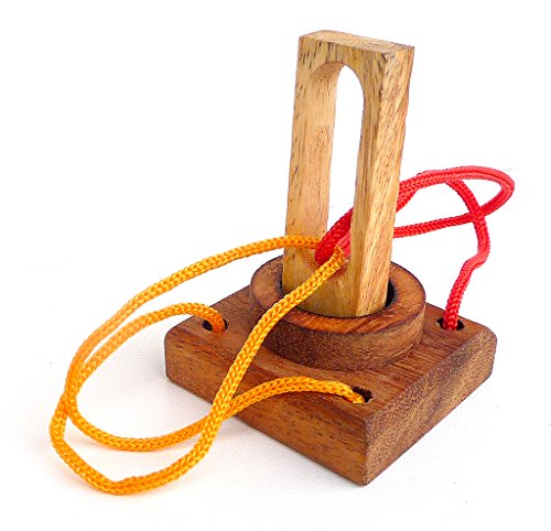 Logica Spiele Art. Pfeiler - Seilpuzzle - Schwierigkeit 2/6 Mittel - Denkspiel - Knobelspiel - Geduldspiel aus Holz Logica Spiele Art. Pfeiler - Seilpuzzle - Schwierigkeit 2/6 Mittel - Denkspiel - Knobelspiel - Geduldspiel aus Holz von LOGICA GIOCHI