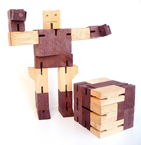 Logica Spiele Art. Automa - 3D Denkspiel aus Holz - Spielzeug Für Kinder - Schwierigkeit 3/6 Schwierig - Knobelspiel - Geduldspiel - Leonardo da Vinci Kollektion von LOGICA GIOCHI