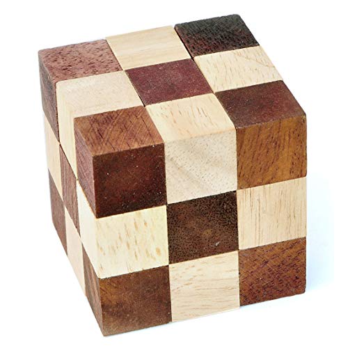 Logica Spiele Art. Schlangenwürfel - 3D Denkspiel aus Holz - Schwierigkeit 3/6 Schwierig - Knobelspiel - Geduldspiel - Leonardo da Vinci Kollektion Logica Spiele Art. Schlangenwürfel - 3D Denkspiel aus Holz - Schwierigkeit 3/6 Schwierig - Knobelspiel - Geduldspiel - Leonardo da Vinci Kollektion von LOGICA GIOCHI