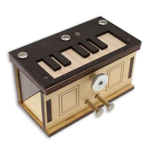 Piano Box – Geheime Box aus Holz – Schwierigkeit 4/6 Extreme – Denkspiel von Jean-Claude Constantin von LOGICA GIOCHI