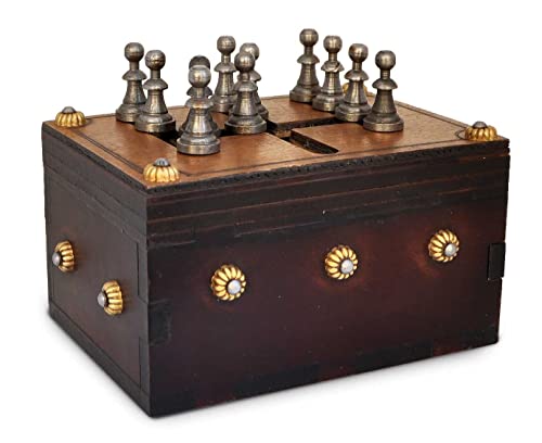 Schach Box - Geheimbox aus Holz - Schwierigkeitsgrad 4/6 Extrem - Jean-Claude Constantin von LOGICA GIOCHI