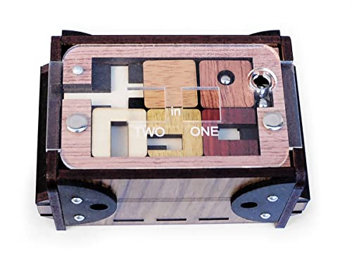 2 in 1 Box - Geheimbox aus Holz - Schwierigkeitsgrad 5/6 Unglaublich - Jean-Claude Constantin von LOGICA GIOCHI