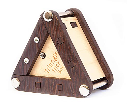 Triangle Trickbox - Geheime Box aus Holz - Schwierigkeit 3/6 Schwierigkeit - Jean-Claude Constantin Puzzlespiel von LOGICA GIOCHI