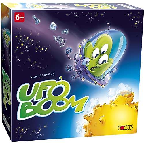 Das Brettspiele UFO Boom I Spielen und Lernen Für Kinder, Lernspiel Für 2 bis 4 Spieler ab 6 Jahren I Entwickelt taktisches Denken und Fördert die Konzentration von LOGIS
