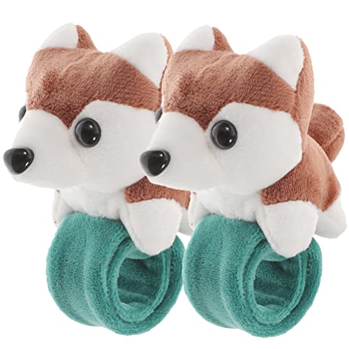 LOGOFUN Plüsch-Armband für Hunde, für Welpen, Stofftiere, Umarmung, Schlag, Geburtstag, Party, Geschenk, Braun, 2 Stück LOGOFUN Plüsch-Armband für Hunde, für Welpen, Stofftiere, Umarmung, Schlag, Geburtstag, Party, Geschenk, Braun, 2 Stück von LOGOFUN