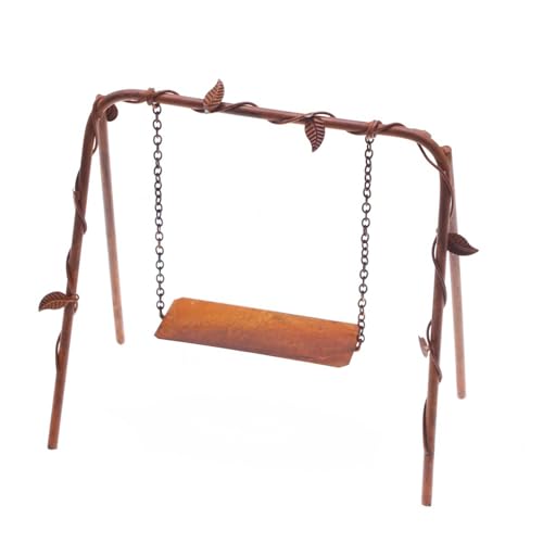 LOGOFUN Puppenhauszubehör Miniatur Eisen Schaukel Mini Metall Rustikale Schaukel Modell für Mikro-Landschaft Innenhof Garten Outdoor Display Dekor LOGOFUN Puppenhauszubehör Miniatur Eisen Schaukel Mini Metall Rustikale Schaukel Modell für Mikro-Landschaft Innenhof Garten Outdoor Display Dekor von LOGOFUN