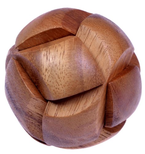 Ball - 3D Puzzle - Denkspiel - Knobelspiel - Geduldspiel - Logikspiel aus Holz von LOGOPLAY