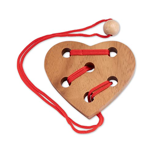 Herz Puzzle - Schnurpuzzle - Denkspiel - Knobelspiel - Geduldspiel - Logikspiel aus Holz Herz Puzzle - Schnurpuzzle - Denkspiel - Knobelspiel - Geduldspiel - Logikspiel aus Holz von LOGOPLAY
