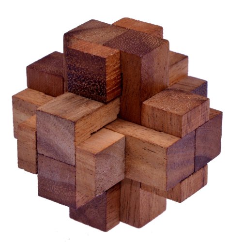 Teufelsknoten G173-3D Puzzle - Denkspiel - Knobelspiel - Geduldspiel - Logikspiel aus Holz von LOGOPLAY