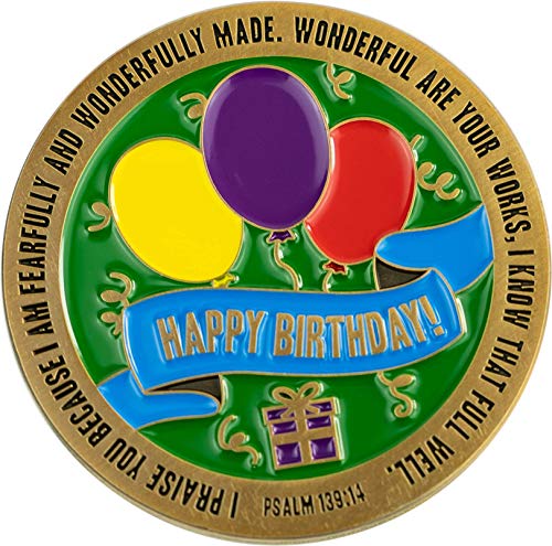 Happy Birthday Münze, christliche Geburtstagsgeschenke für Freunde für Geschwister, Enkel oder Enkelin, Jungen & Mädchen, Lord Bless You & Keep You Religiöse Antik Vergoldete Gebetsmünze Happy Birthday Münze, christliche Geburtstagsgeschenke für Freunde für Geschwister, Enkel oder Enkelin, Jungen & Mädchen, Lord Bless You & Keep You Religiöse Antik Vergoldete Gebetsmünze von LOGOS COINS