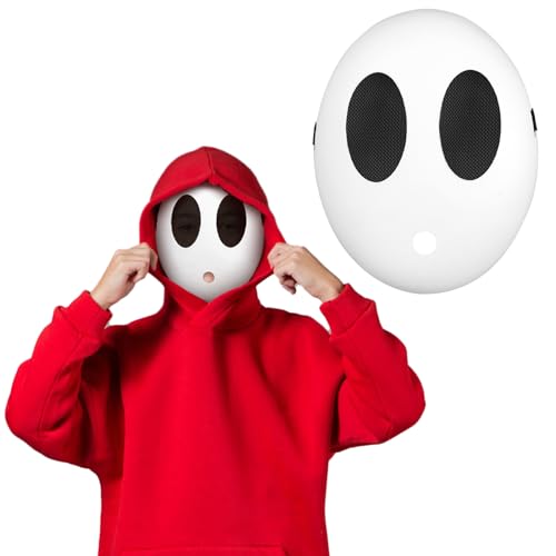 LOHAME Shy Maske Jungen Lustige Halloween Weiße Voll Face Jumpman Karnevalmaske Anonyme Partymaske Karnevalskostüm Zubehör für Karneval Fasching Cosplay Party LOHAME Shy Maske Jungen Lustige Halloween Weiße Voll Face Jumpman Karnevalmaske Anonyme Partymaske Karnevalskostüm Zubehör für Karneval Fasching Cosplay Party von LOHAME