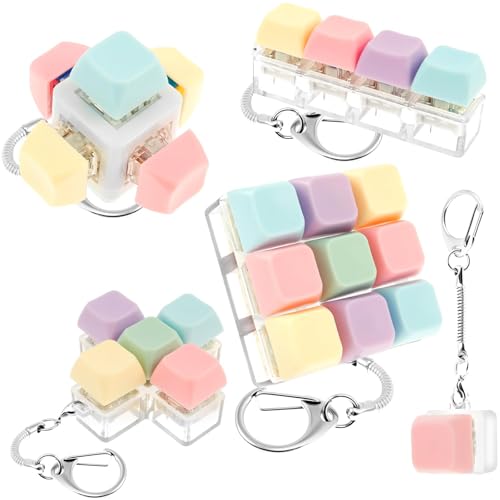5 Stück Tastatur Spielzeug Kleine Süße Erwachsene Tastatur Schlüsselanhänger, Lustig Bunter Clicker Mechanischer, für Männer Frauen Dekompression Verbrauch Zeit 5 Stück Tastatur Spielzeug Kleine Süße Erwachsene Tastatur Schlüsselanhänger, Lustig Bunter Clicker Mechanischer, für Männer Frauen Dekompression Verbrauch Zeit von LOHOM
