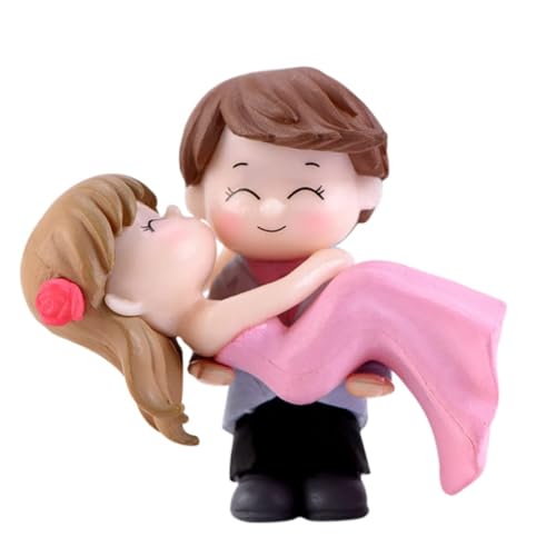 Hochzeitstorte Topper Figuren Paar Statue: Hochzeitspaar Figur Tortendekoration Hochzeit Geburtstag Jubiläum Valentinstag Figuren Kuchen Topper Tortenaufsatz Party Desktop Dekoration Geschenk von LOHOM