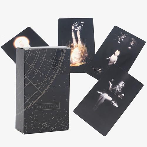 LOHOM 78 Original Tarotkarten Wahrsagespiel, Tarot Deck Standardgröße 4,72" x 2,75", Schwarz LOHOM 78 Original Tarotkarten Wahrsagespiel, Tarot Deck Standardgröße 4,72" x 2,75", Schwarz von LOHOM