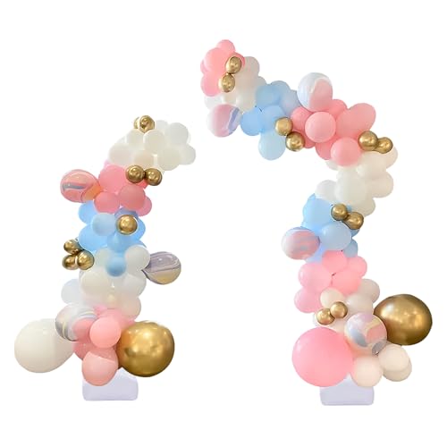 Ballonbogen Kit,Biegung Hälfte Ballonständer Gestell mit Basen, 1.5m/ 4.92 ft, 2.5m/ 8.2 ft Einstellbare Halbbogen Ballon Ständer, Freie Biegung für Geburtstag, Hochzeit, Graduierung, Jubiläum, Gold Ballonbogen Kit,Biegung Hälfte Ballonständer Gestell mit Basen, 1.5m/ 4.92 ft, 2.5m/ 8.2 ft Einstellbare Halbbogen Ballon Ständer, Freie Biegung für Geburtstag, Hochzeit, Graduierung, Jubiläum, Gold von LOIRIIC